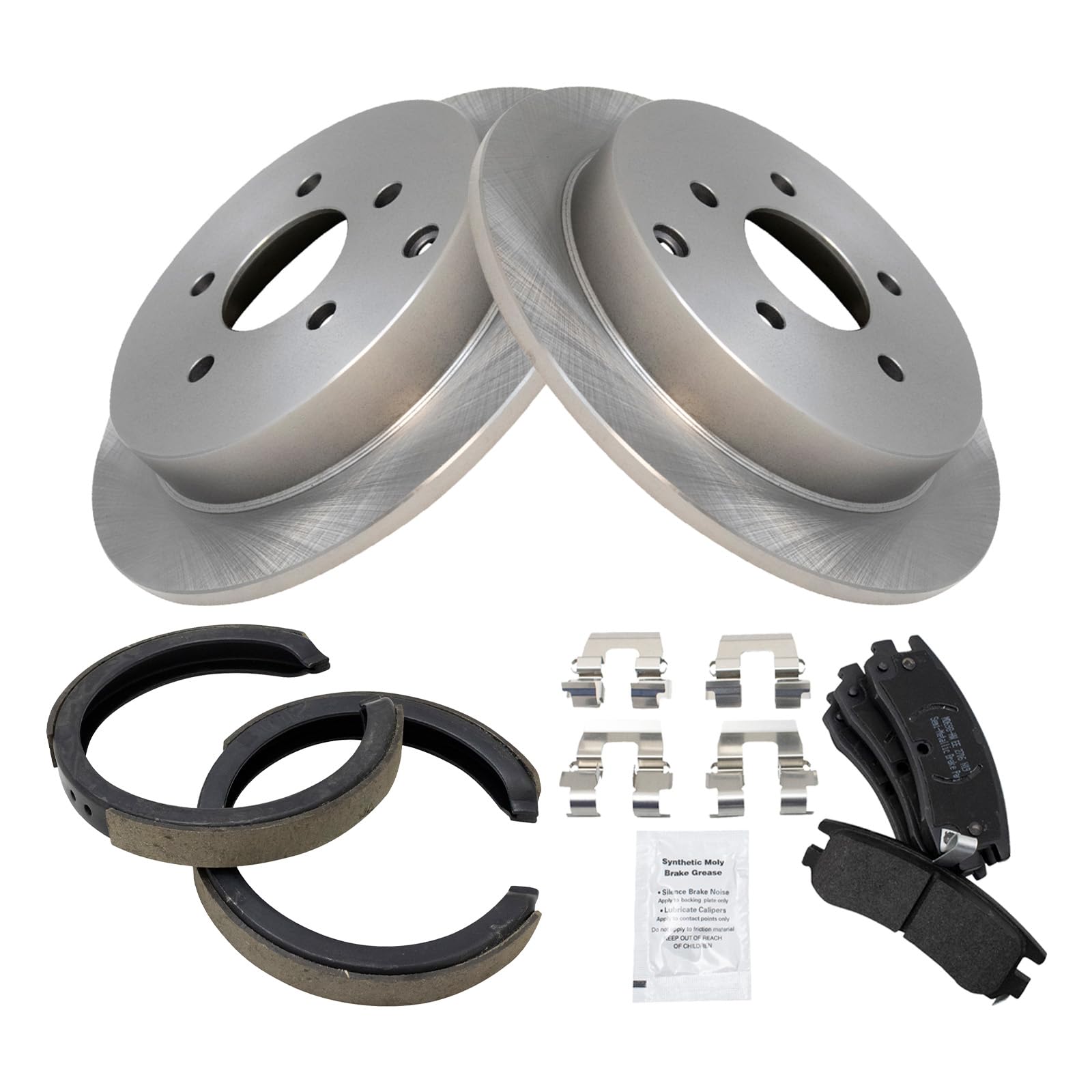 Foto 3 pulgar | Kit De Pastillas De Freno Y Rotor Trq Trasero Compatible Con Buick Chevrolet - Venta Internacional.