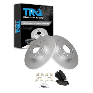 Foto 1 | Kit De Pastillas De Freno Y Rotor Trasero Trq Compatible Con Mazda Cx-3 2016-2018 - Venta Internacional.