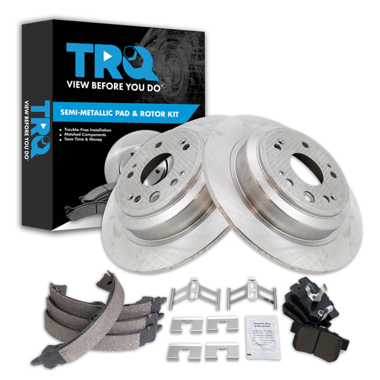 Foto 2 pulgar | Kit De Pastillas De Freno Y Rotor Trq Trasero Para Honda Accord Crosstour - Venta Internacional.