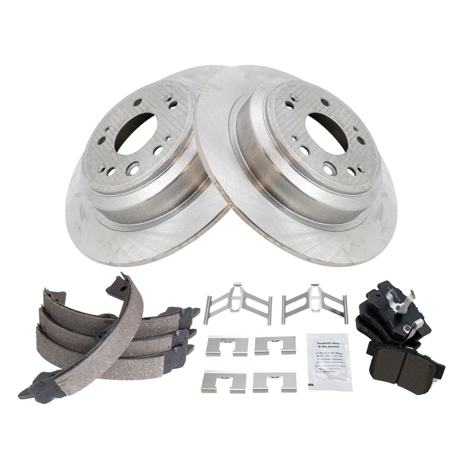 Foto 3 pulgar | Kit De Pastillas De Freno Y Rotor Trq Trasero Para Honda Accord Crosstour - Venta Internacional.