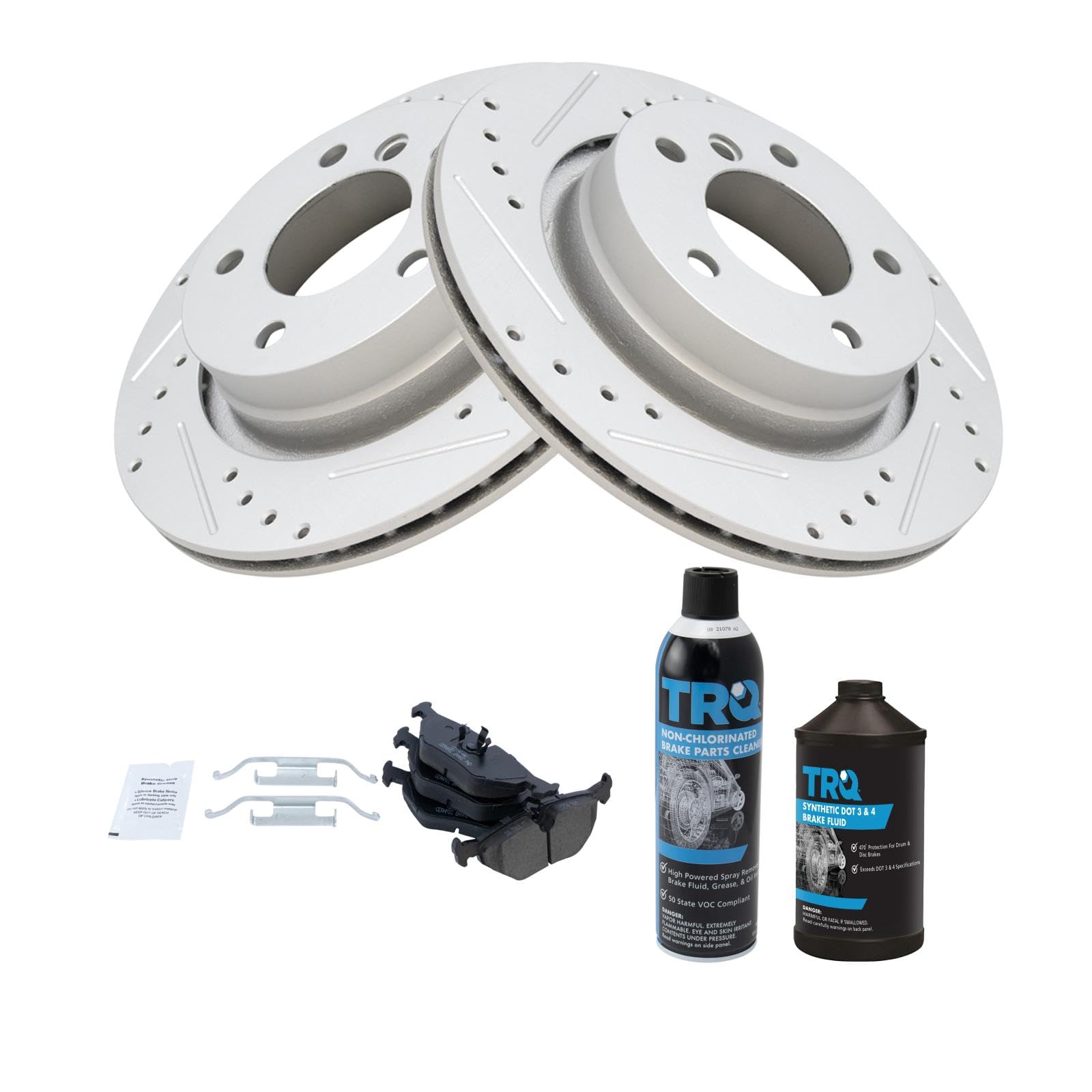Foto 2 pulgar | Kit De Pastillas De Freno Y Rotor Trq Rear Performance Ceramic Bmw - Venta Internacional.