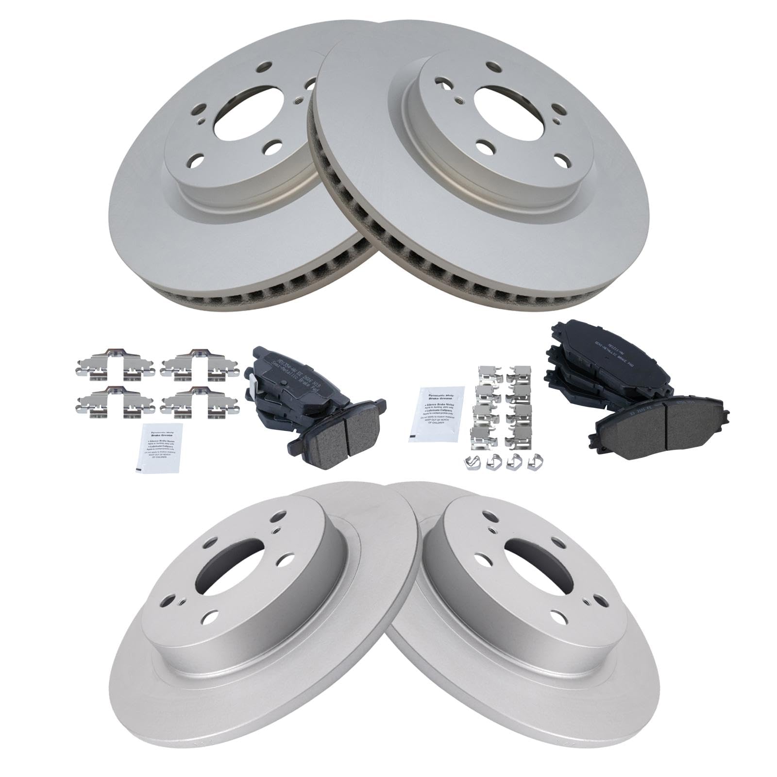 Foto 3 pulgar | Kit De Pastillas De Freno Y Rotor Trq Compatible Con Scion Tc 2011-2016 - Venta Internacional.