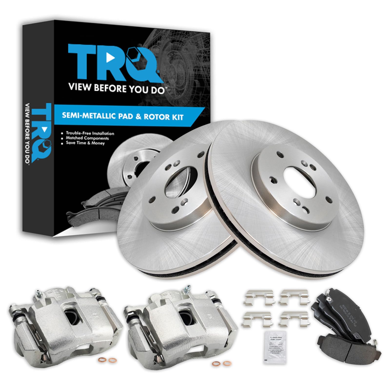 Foto 2 pulgar | Kit De Pastillas Y Rotor De Freno Trq Semimetálico Delantero Acura Cl Tl - Venta Internacional.