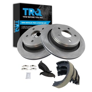 Foto 1 | Kit De Pastillas De Freno Y Rotor Trq Trasero Semimetálico Para Dodge Ram 1500 - Venta Internacional.