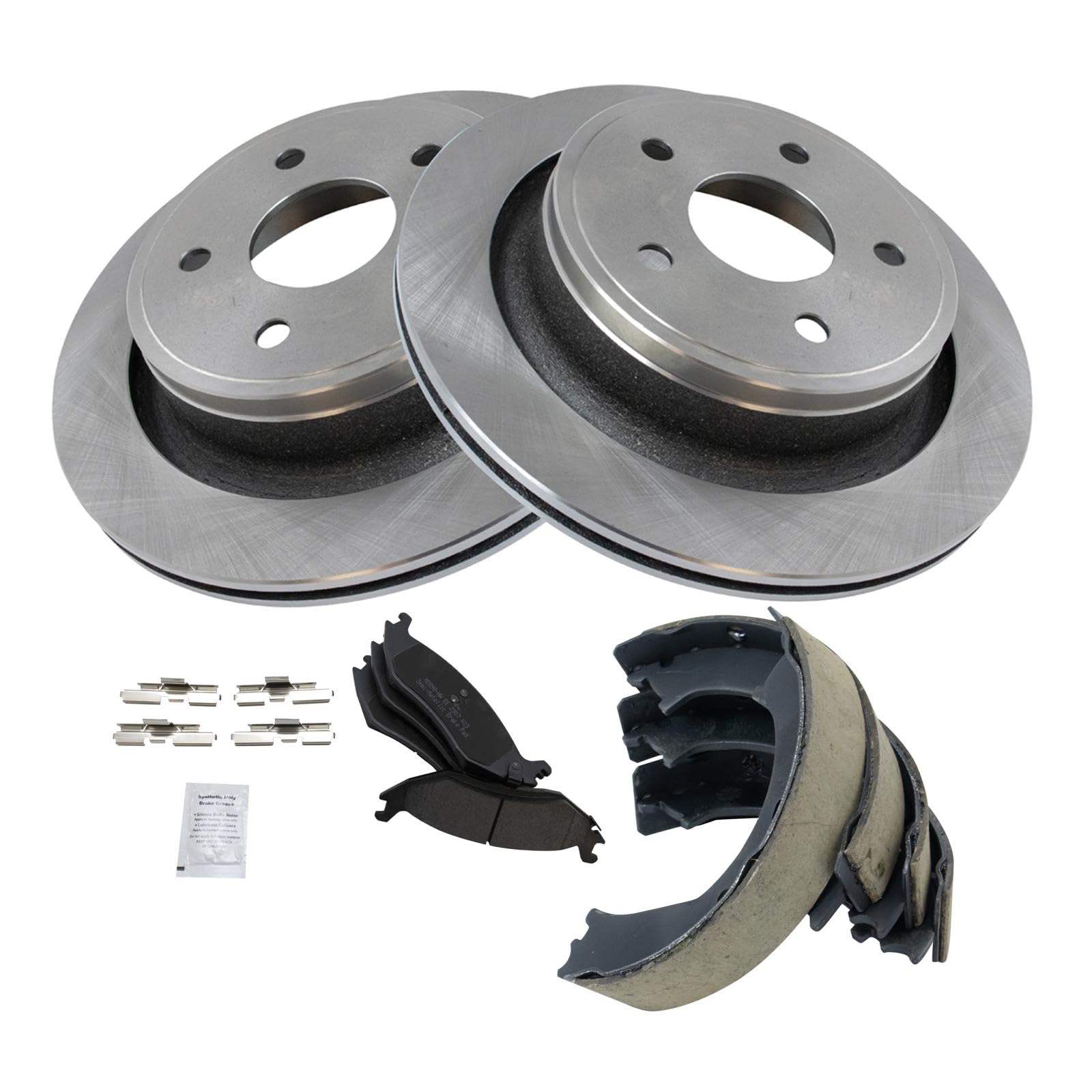 Foto 3 pulgar | Kit De Pastillas De Freno Y Rotor Trq Trasero Semimetálico Para Dodge Ram 1500 - Venta Internacional.