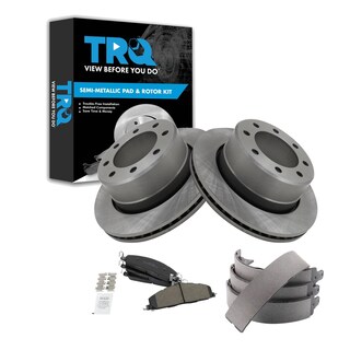 Foto 1 | Kit De Pastillas De Freno Y Rotor Para Dodge Ram Trasero Semimetálico Trq - Venta Internacional.