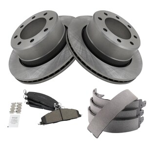 Foto 2 | Kit De Pastillas De Freno Y Rotor Para Dodge Ram Trasero Semimetálico Trq - Venta Internacional.