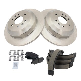 Foto 2 | Kit De Pastillas De Freno Y Rotor Trq Trasero Semimetálico 2009 Para Kia Borrego - Venta Internacional.