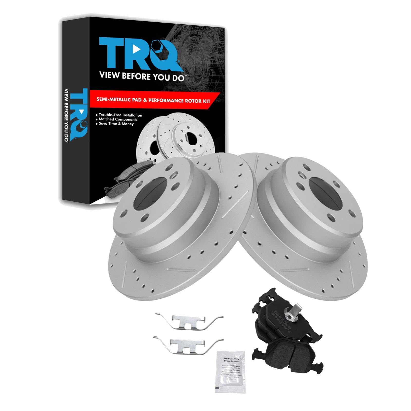 Foto 2 pulgar | Kit De Pastillas De Freno Y Rotor Trq Rear Performance Bmw X5 00-06 - Venta Internacional.