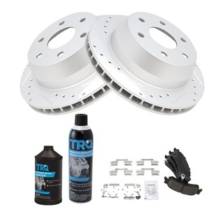 Foto 1 | Kit De Pastillas De Freno Y Rotor Trasero Trq Para Chevy 02 Cadillac 00-07 - Venta Internacional.