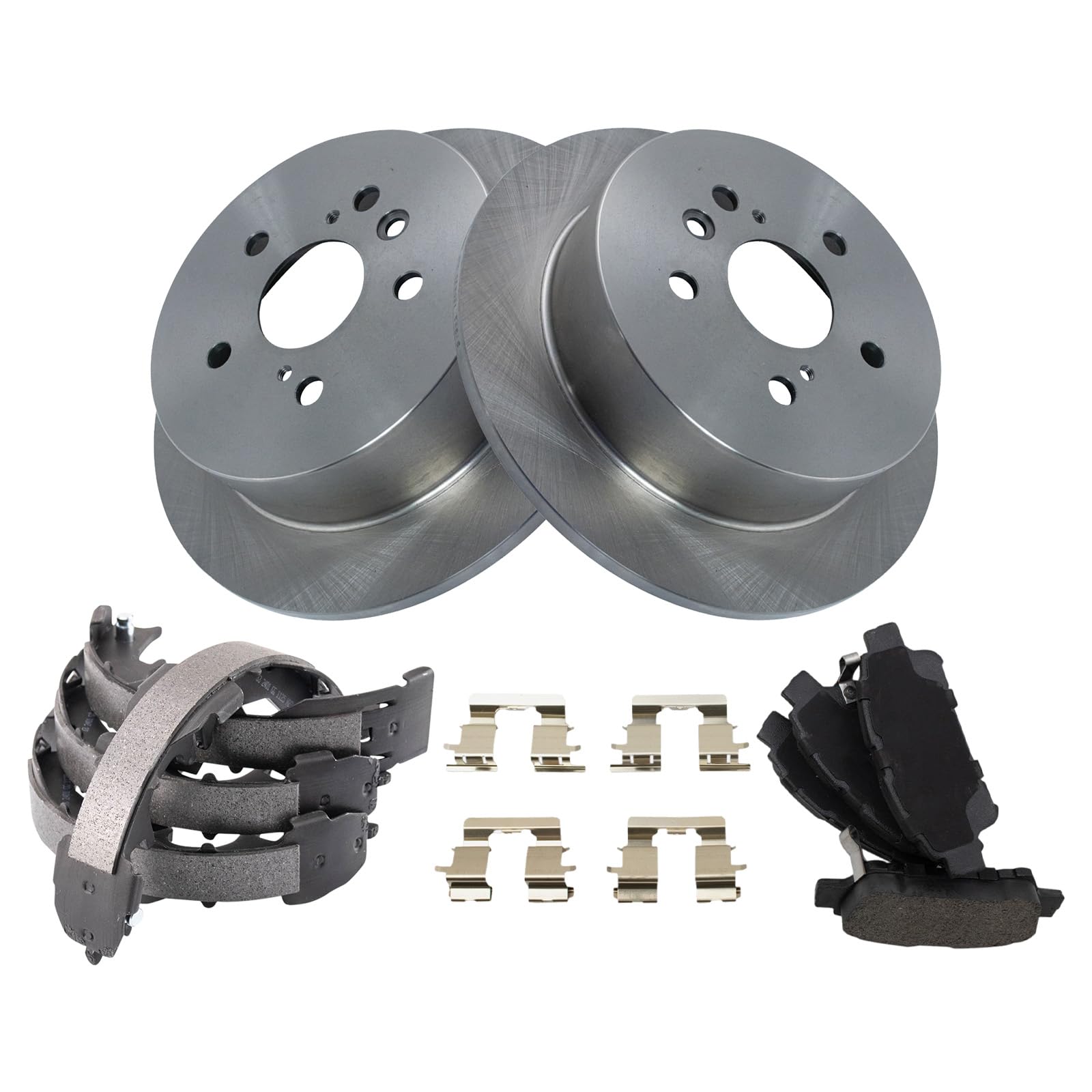 Foto 3 pulgar | Kit De Pastillas De Freno Y Rotor Trq Trasero Semimetálico Para Toyota Sienna - Venta Internacional.