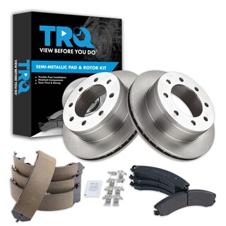 Foto 1 | Kit De Pastillas De Freno Y Rotor Trq Trasero Semimetálico Para Chevrolet - Venta Internacional.
