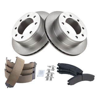 Foto 2 | Kit De Pastillas De Freno Y Rotor Trq Trasero Semimetálico Para Chevrolet - Venta Internacional.
