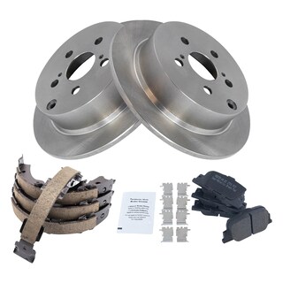 Foto 2 | Kit De Pastillas Y Rotor De Freno Trq Scion Tc 05-10 Trasero Semimetálico - Venta Internacional.