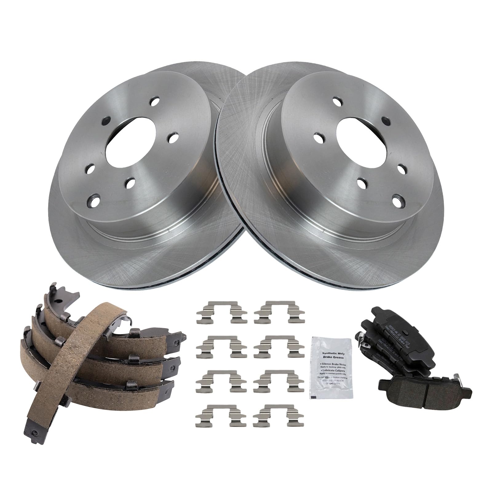 Foto 2 | Kit De Pastillas De Freno Y Rotor Trasero Trq Semimetálico Para Infiniti - Venta Internacional.