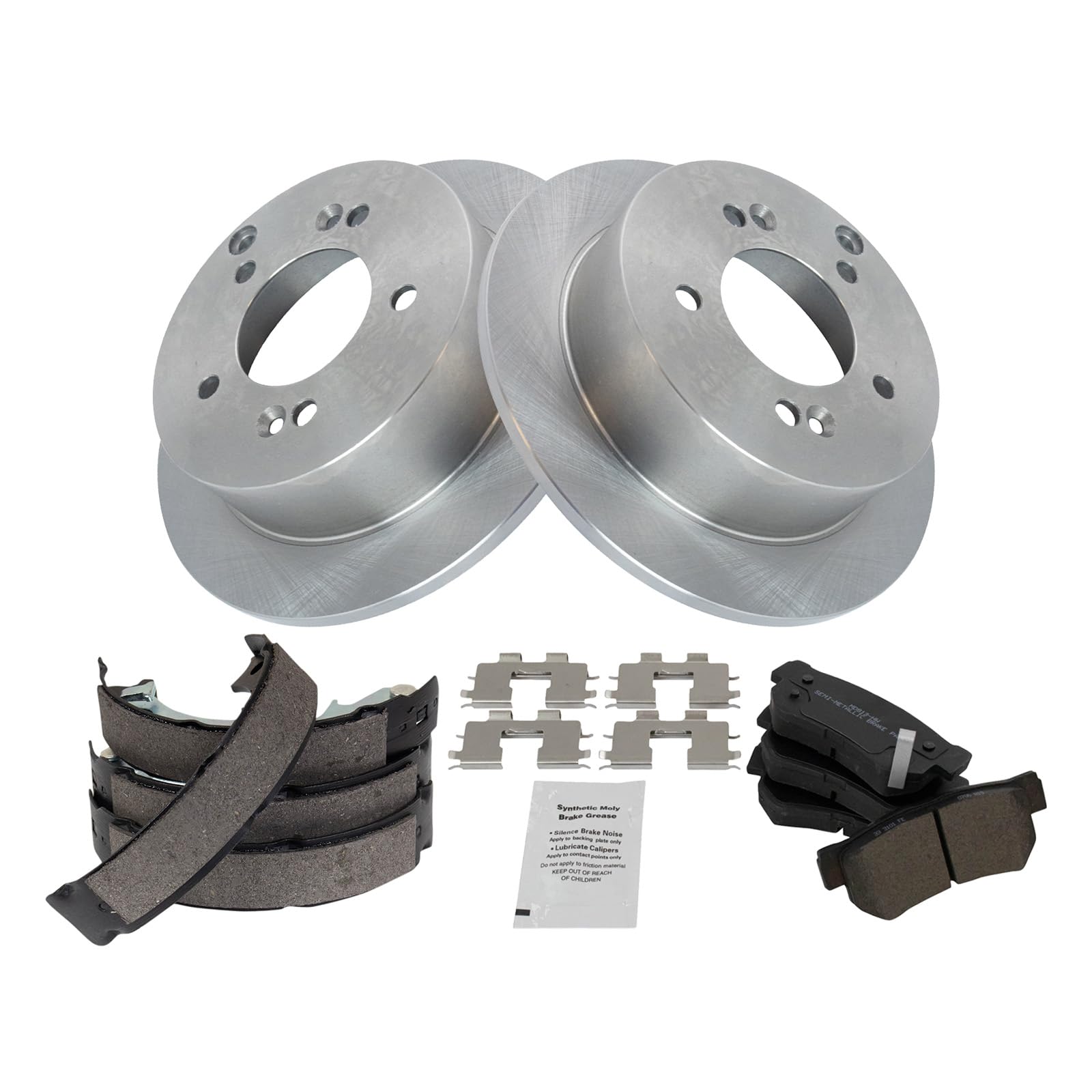 Foto 3 pulgar | Kit De Pastillas De Freno Y Rotor Trq Trasero Semimetálico Para Hyundai Xg300/xg350 Kia Optima - Venta Internacional.