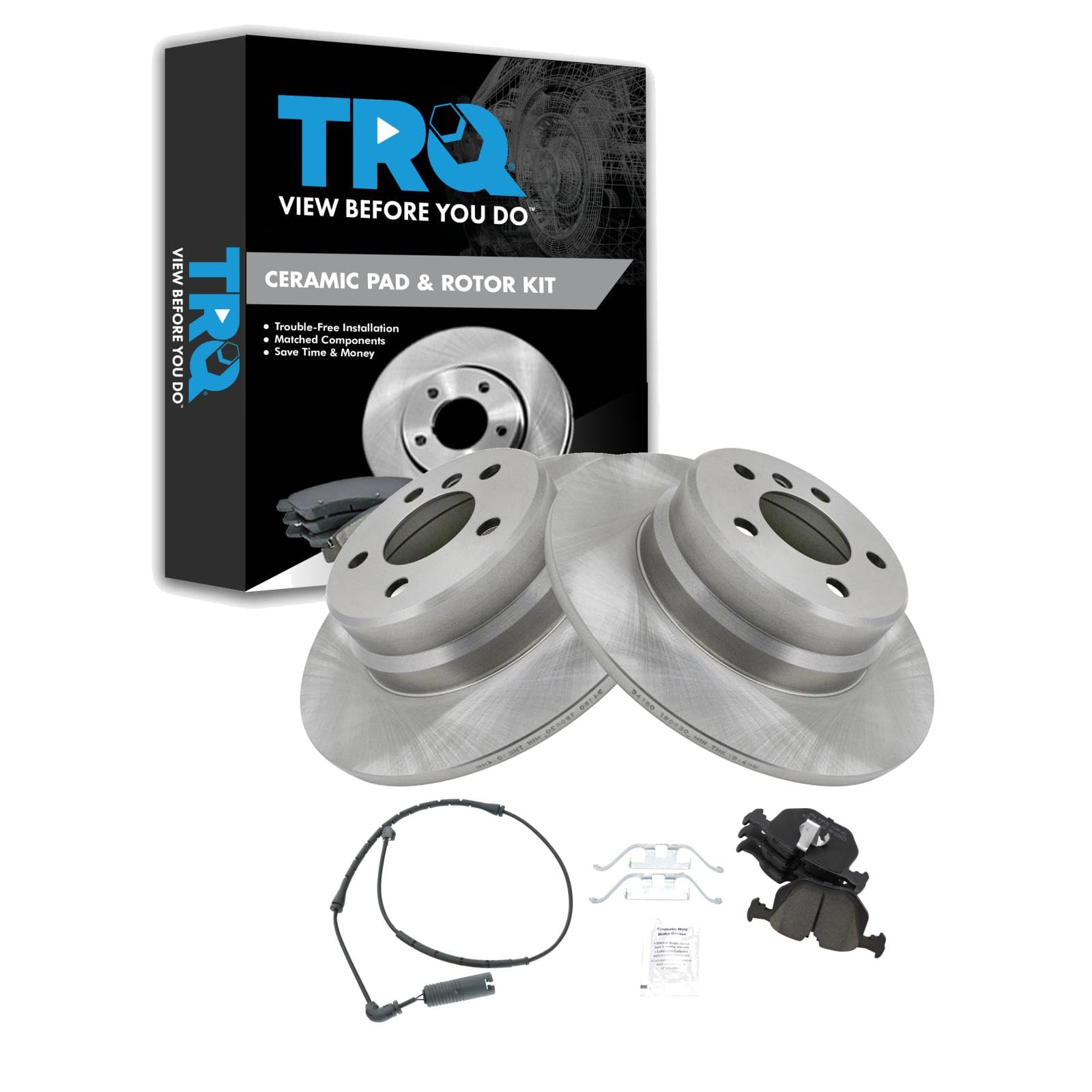 Foto 2 pulgar | Kit De Pastillas De Freno Y Rotor Trq Ceramic Para Bmw X5 2000-2006 - Venta Internacional.