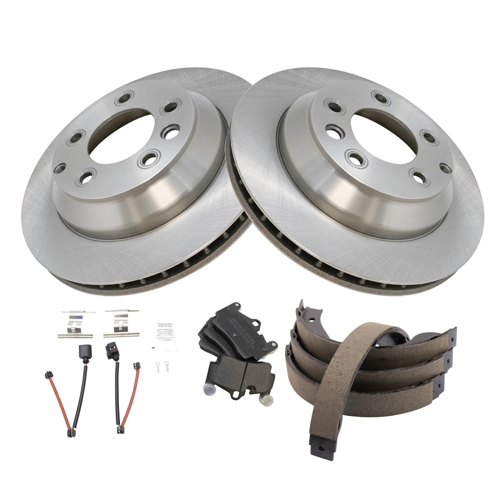 Foto 3 pulgar | Kit De Pastillas De Freno Y Rotor Trq Trasero Semimetálico Para Audi Q7 - Venta Internacional.