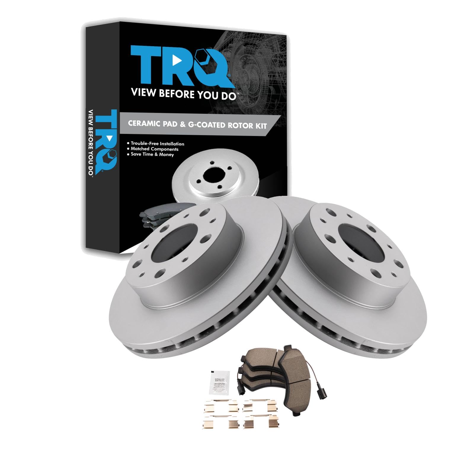 Foto 2 pulgar | Kit De Pastillas De Freno Y Rotor Trq Front Compatible Con La Ram 2014-2021 - Venta Internacional.