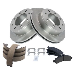 Foto 2 | Kit De Pastillas De Freno Y Rotor Trq Trasero Semimetálico Para Chevrolet - Venta Internacional.