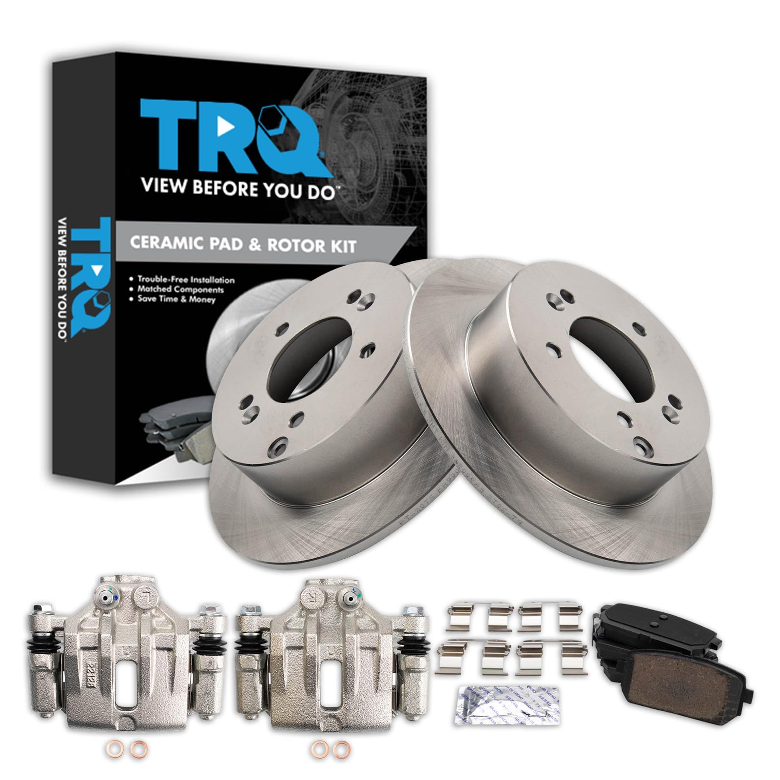 Foto 2 pulgar | Kit De Pastillas De Freno Y Rotor Trq Ceramic Para Kia Rondo 2009-2010 - Venta Internacional.