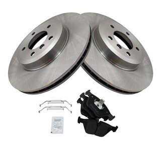 Foto 2 | Kit De Pastillas De Freno Y Rotor Trq Delantero Semimetálico Para Bmw 330ci - Venta Internacional.