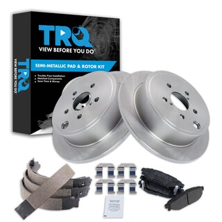 Foto 1 | Kit De Pastillas De Freno Y Rotor Trasero Trq Semimetálico Para Subaru - Venta Internacional.