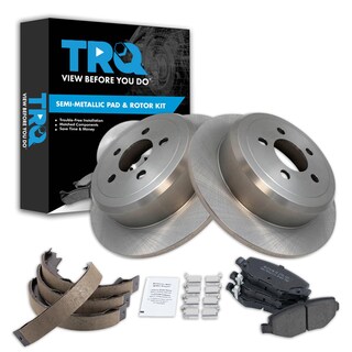 Foto 1 | Kit De Pastillas De Freno Y Rotor Trasero Trq Semimetálico Para Dodge Nitro - Venta Internacional.