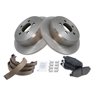 Foto 2 | Kit De Pastillas De Freno Y Rotor Trasero Trq Semimetálico Para Dodge Nitro - Venta Internacional.