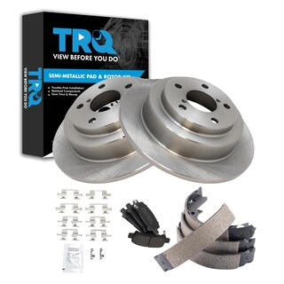 Foto 1 | Kit De Pastillas De Freno Y Rotor Trasero Trq Semimetálico Para Subaru - Venta Internacional.