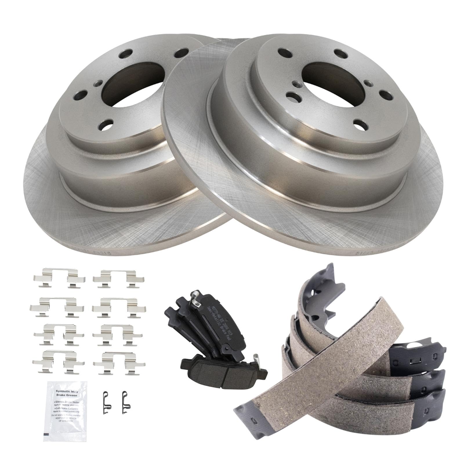 Foto 3 pulgar | Kit De Pastillas De Freno Y Rotor Trasero Trq Semimetálico Para Subaru - Venta Internacional.