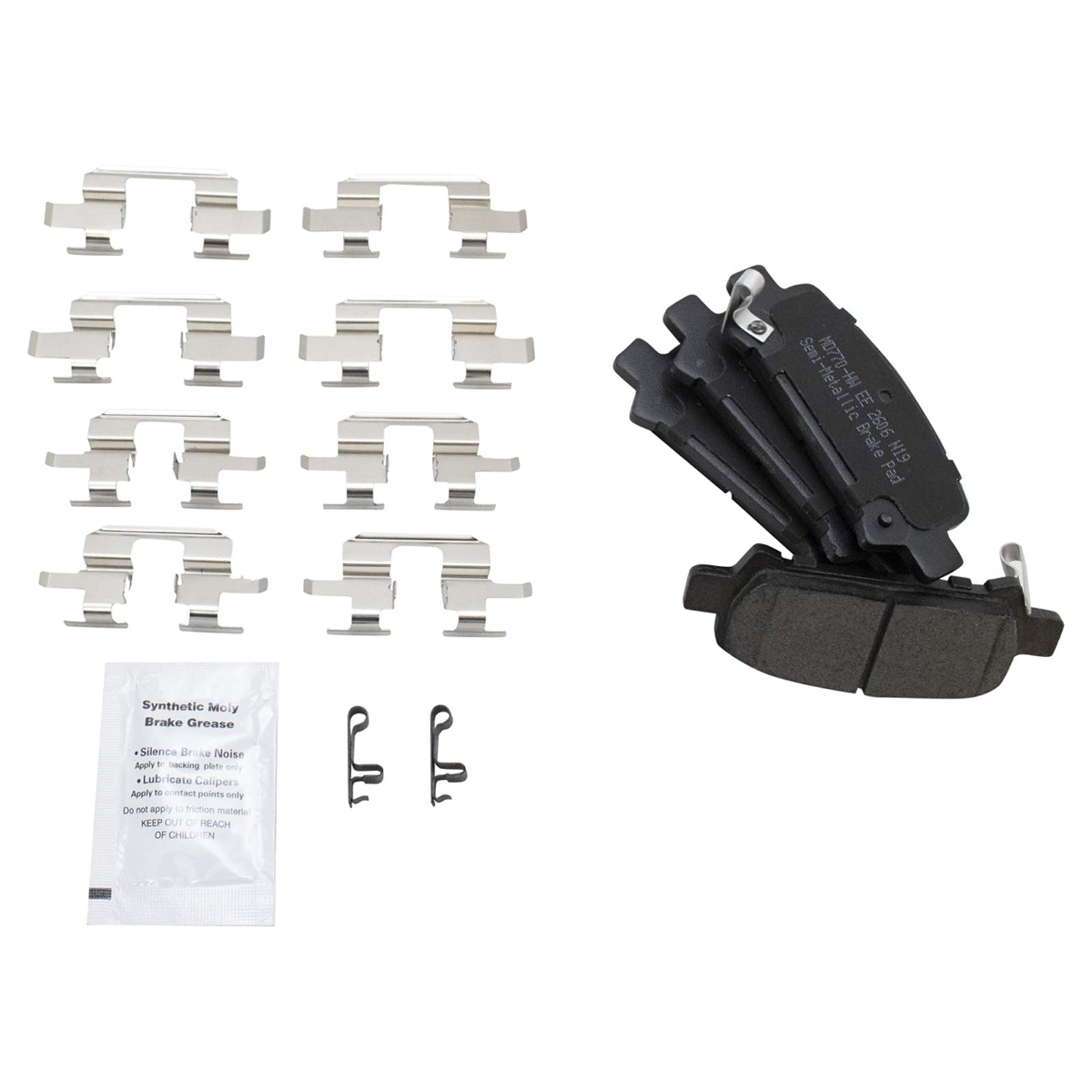 Foto 4 pulgar | Kit De Pastillas De Freno Y Rotor Trasero Trq Semimetálico Para Subaru - Venta Internacional.