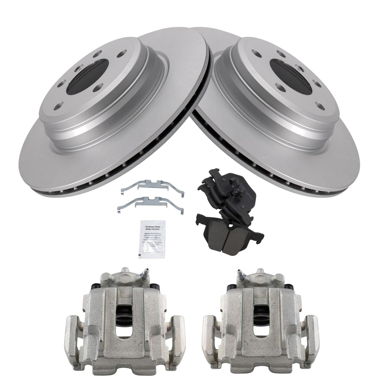 Foto 2 | Kit De Pastillas De Freno Y Rotor Trasero Trq Compatible Con Bmw 2012-2013 - Venta Internacional.