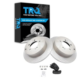 Foto 1 | Kit De Pastillas De Freno Y Rotor Trq Trasero Semimetálico Para Mitsubishi - Venta Internacional.
