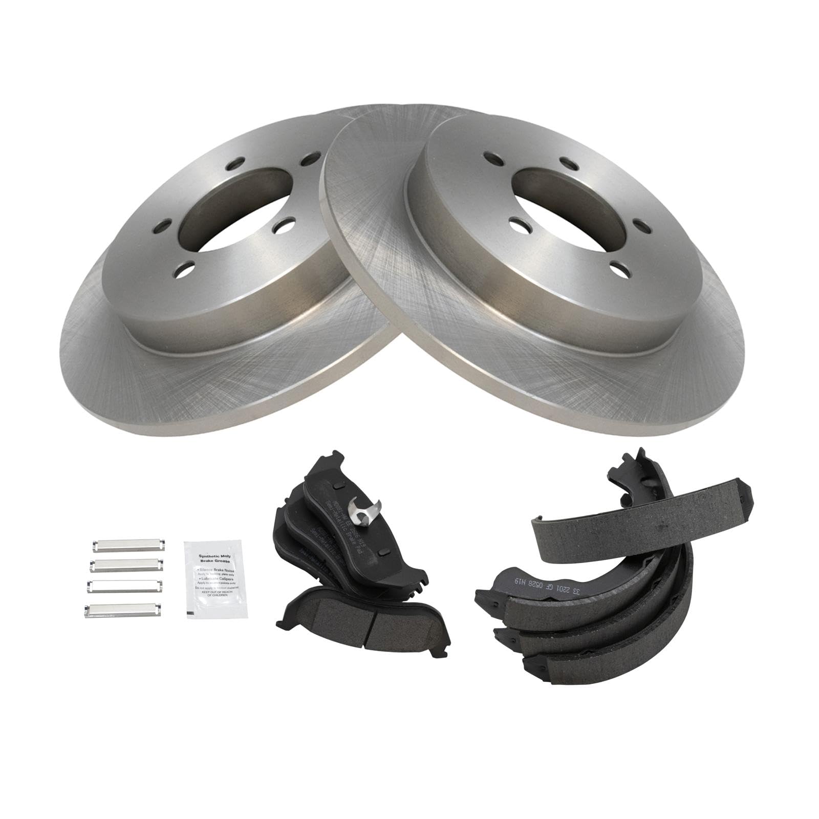 Foto 3 pulgar | Kit De Pastillas Y Rotor De Freno Trq Trasero Semimetálico Para Ford 2002-2005 - Venta Internacional.