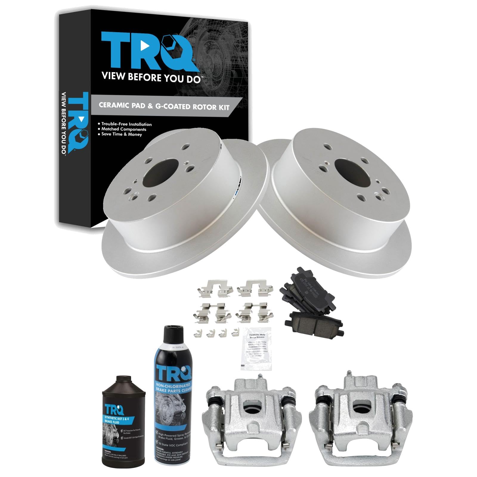 Foto 1 | Kit De Pastillas De Freno Y Rotor Trq Trasero Compatible Con Lexus Toyota - Venta Internacional.