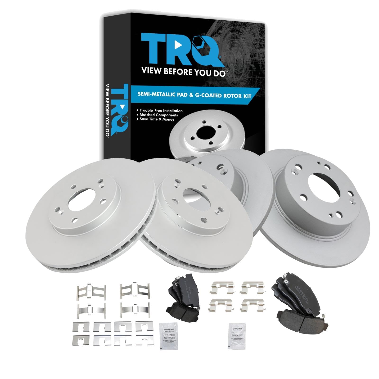 Foto 2 pulgar | Kit De Pastillas De Freno Y Rotor Trq Para Acura Tsx 04-08 Honda Accord 03-07 - Venta Internacional.