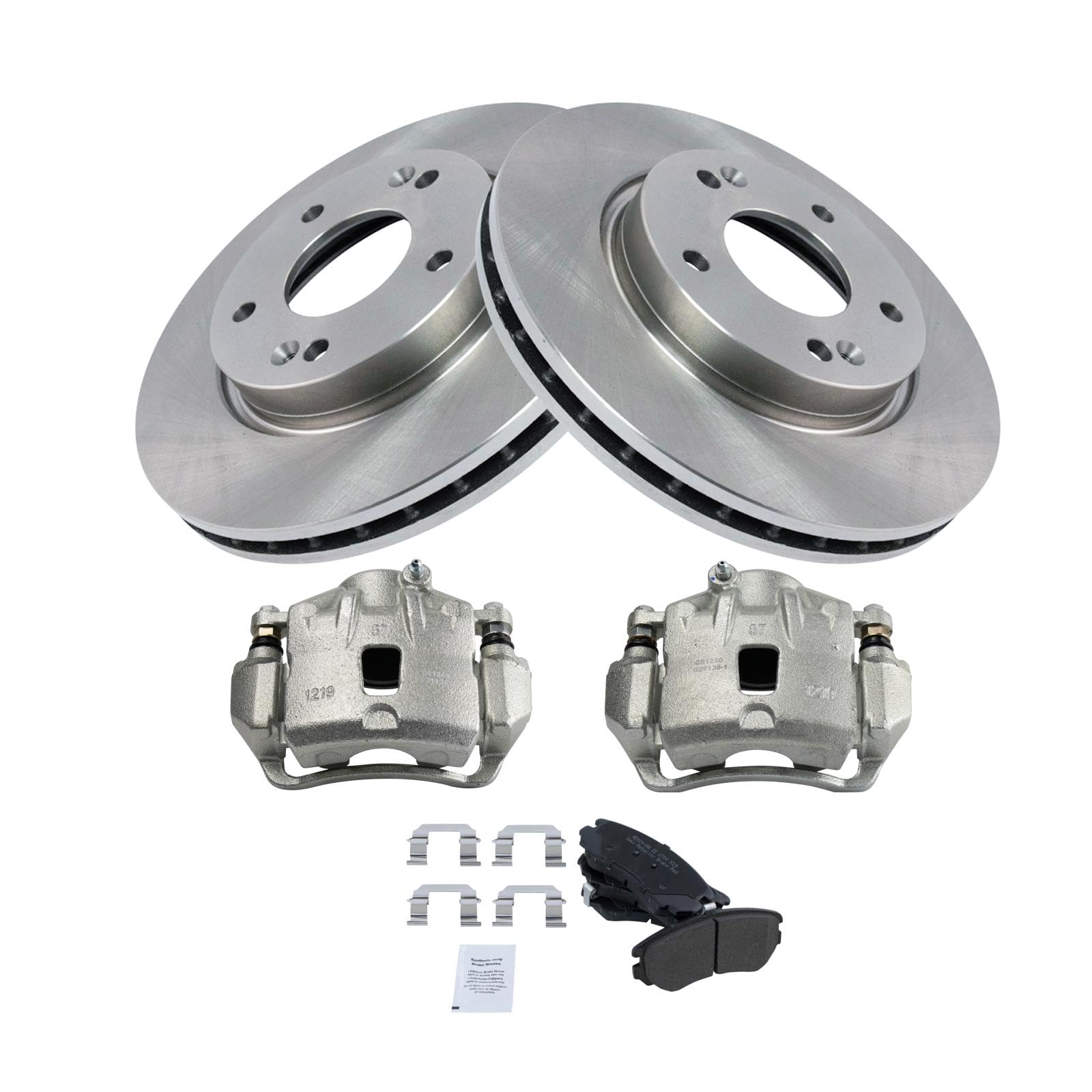 Foto 3 pulgar | Kit De Pastillas De Freno Y Rotor Trq Delantero Semimetálico Para Hyundai Elantra - Venta Internacional.