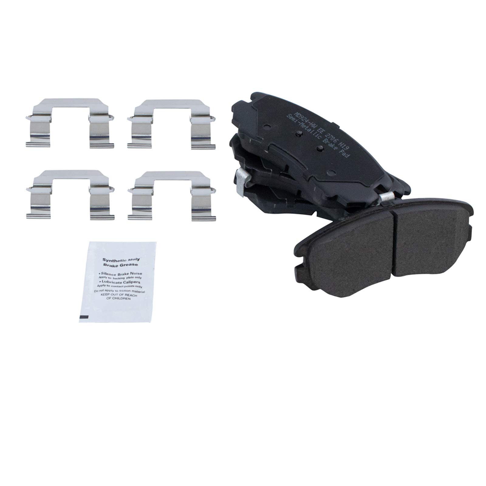 Foto 4 pulgar | Kit De Pastillas De Freno Y Rotor Trq Delantero Semimetálico Para Hyundai Elantra - Venta Internacional.