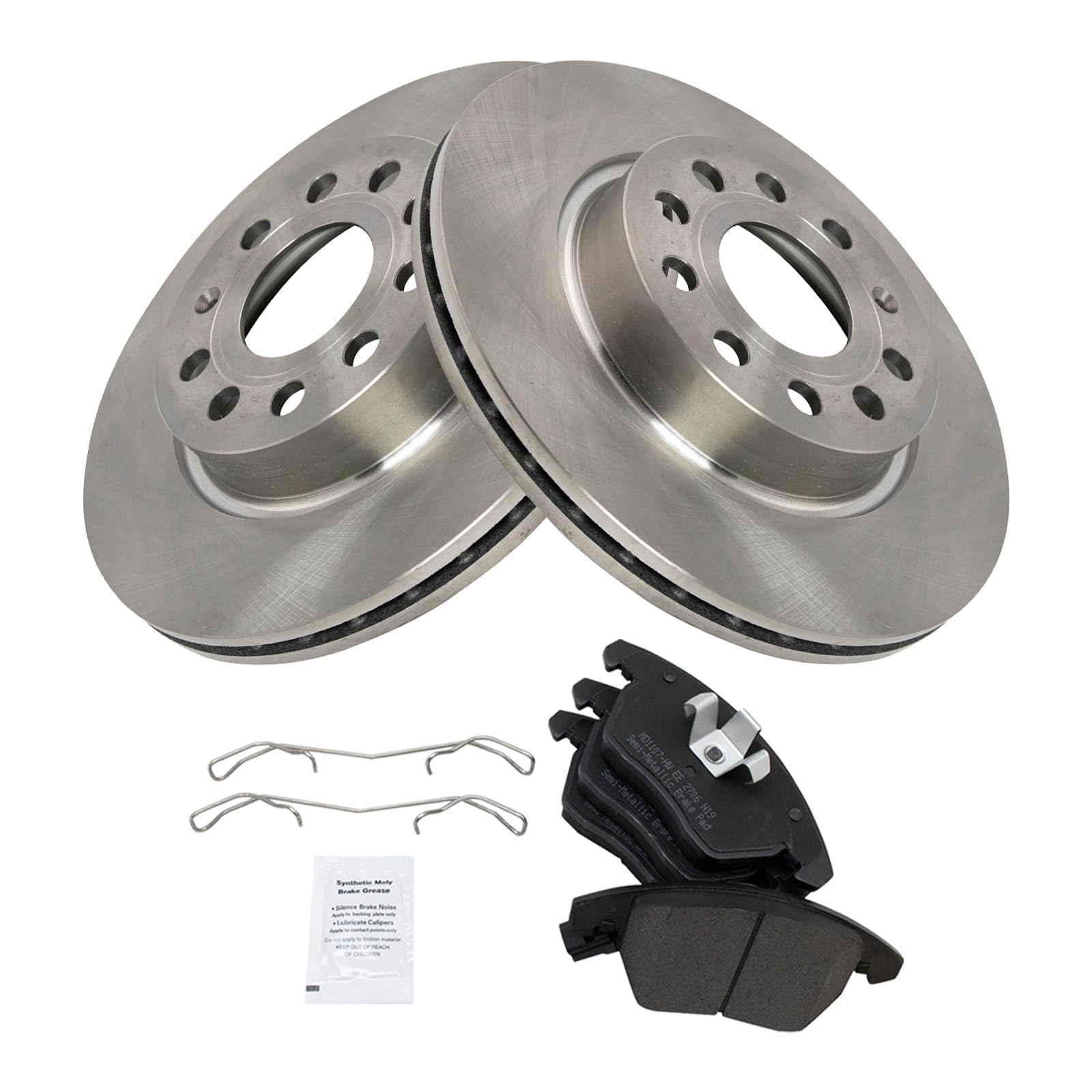 Foto 2 | Kit De Pastillas De Freno Y Rotor Trq Delantero Semimetálico Para Audi A3 2011 - Venta Internacional.