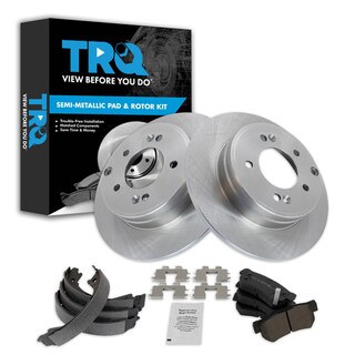 Foto 1 | Kit De Pastillas De Freno Y Rotor Trasero Trq Semimetálico Para Hyundai Sonata 2007-2008 - Venta Internacional.
