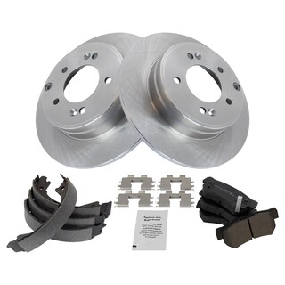 Foto 2 | Kit De Pastillas De Freno Y Rotor Trasero Trq Semimetálico Para Hyundai Sonata 2007-2008 - Venta Internacional.