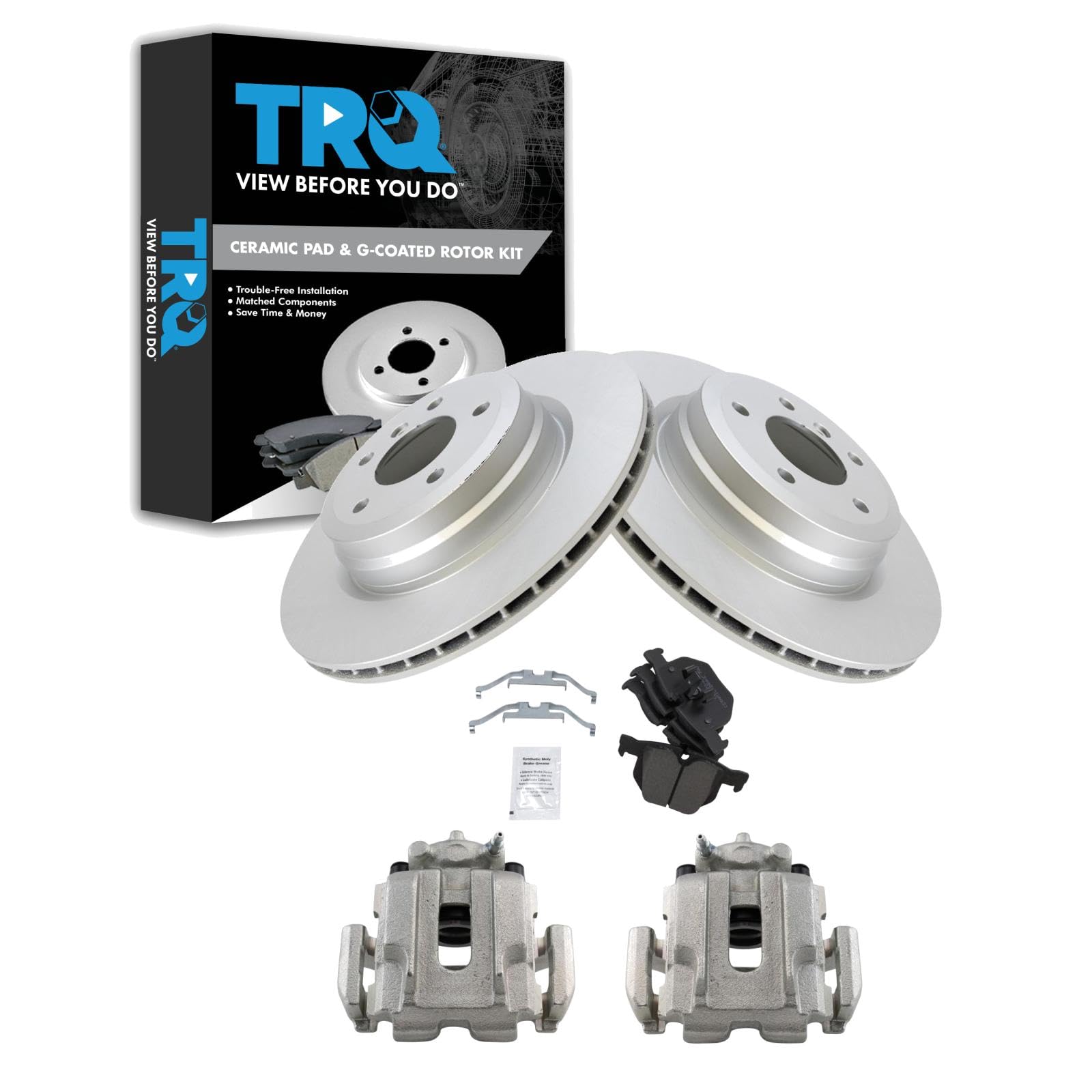 Foto 2 pulgar | Kit De Pastillas De Freno Y Rotor Trq Trasero Compatible Con Bmw 2006-2013 - Venta Internacional.