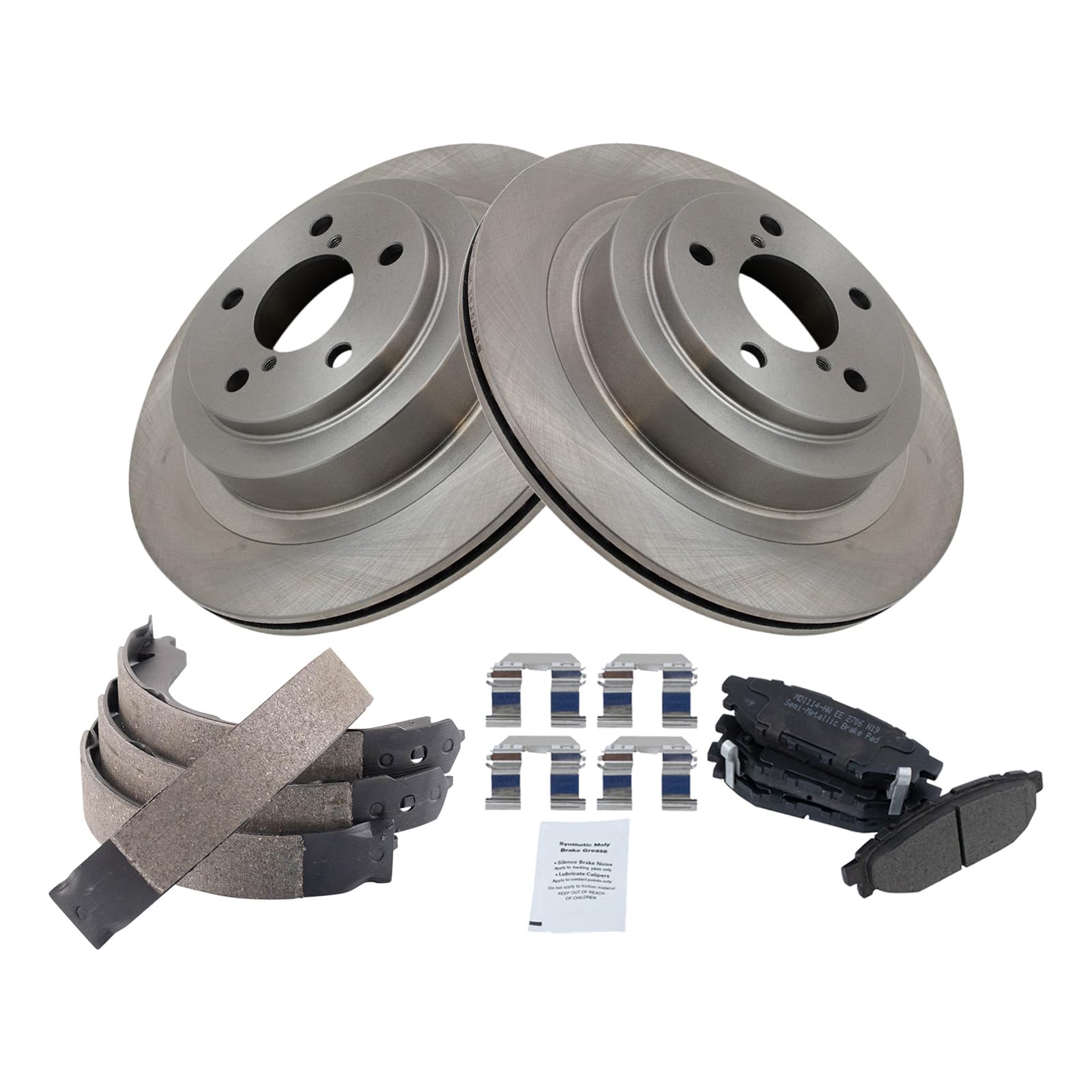 Foto 3 pulgar | Kit De Pastillas De Freno Y Rotor Trq Trasero Semimetálico Para Subaru Legacy - Venta Internacional.