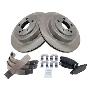 Foto 2 | Kit De Pastillas De Freno Y Rotor Trq Trasero Semimetálico Para Subaru Legacy - Venta Internacional.