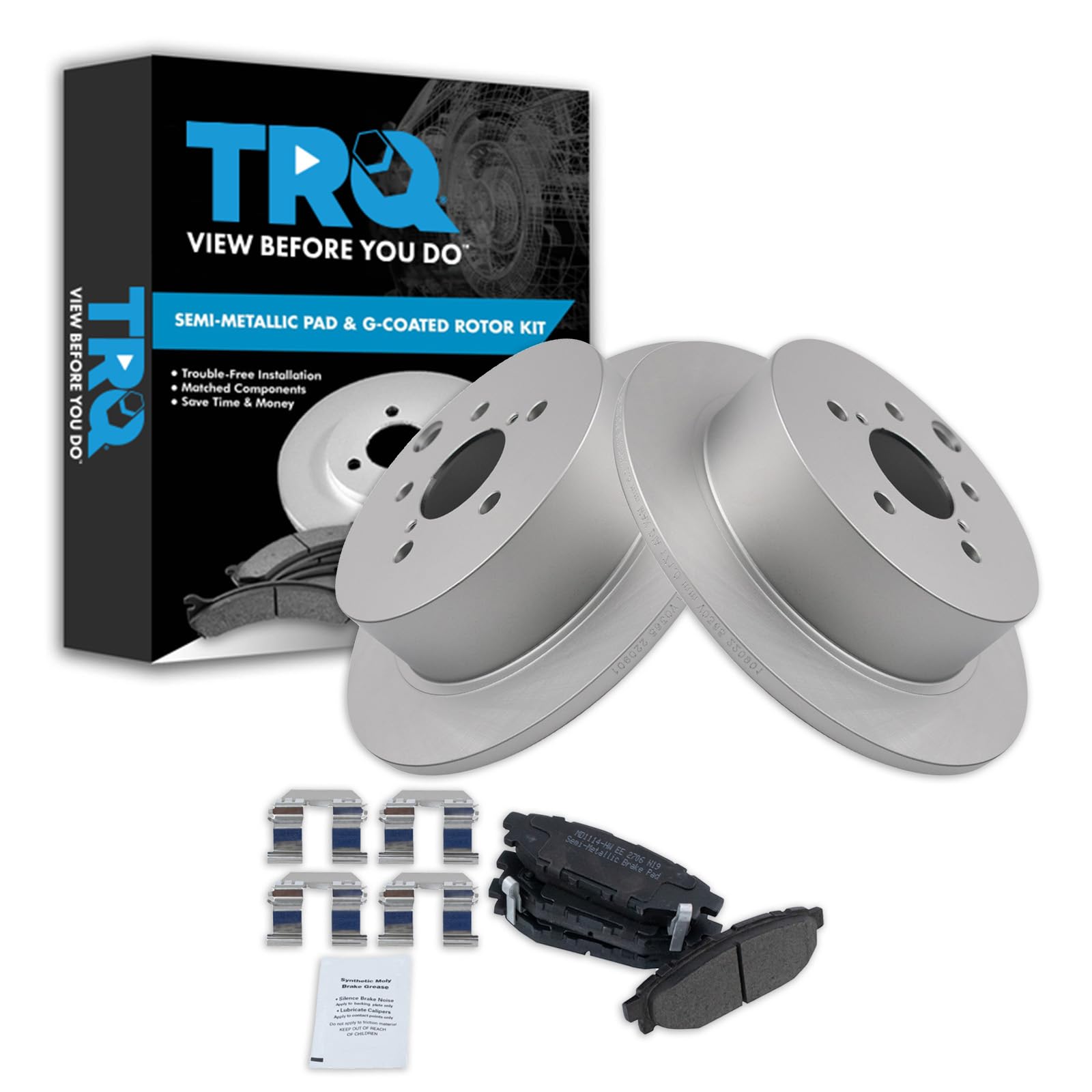 Foto 2 pulgar | Kit De Pastillas De Freno Y Rotor Trq Trasero Compatible Con Subaru 12-19 - Venta Internacional.