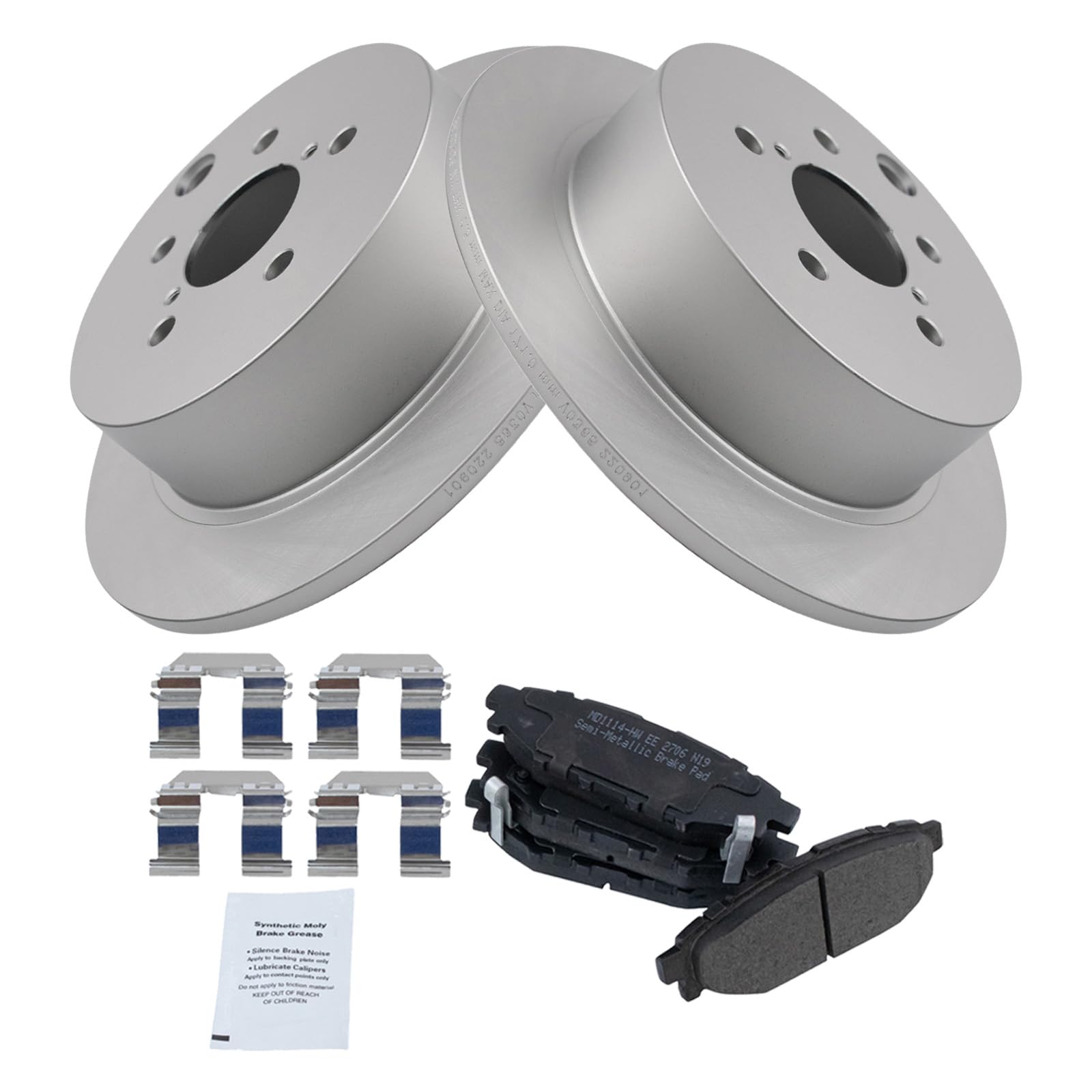 Foto 3 pulgar | Kit De Pastillas De Freno Y Rotor Trq Trasero Compatible Con Subaru 12-19 - Venta Internacional.