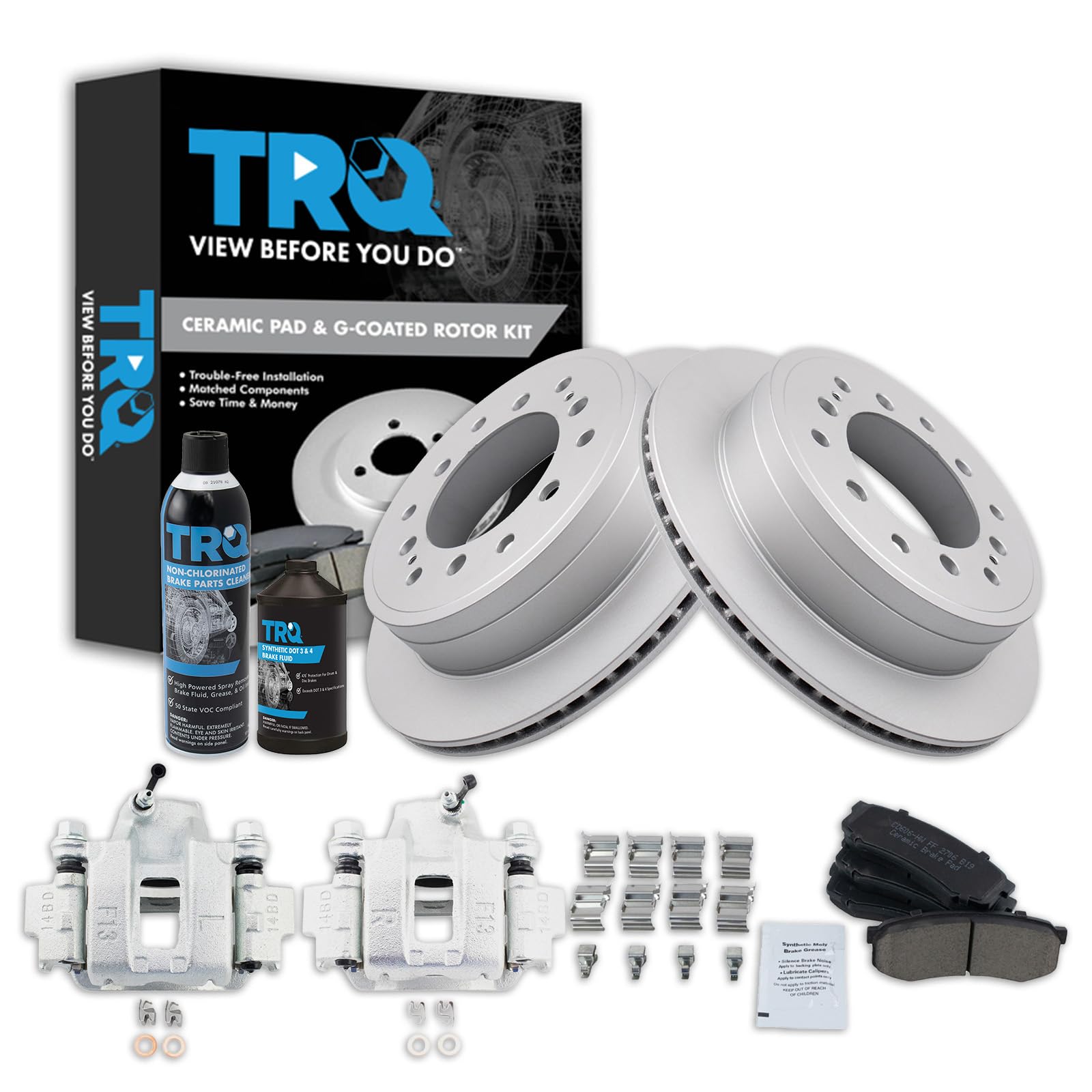 Foto 2 pulgar | Kit De Pastillas De Freno Y Rotor Trq Trasero Para Toyota Fj Cruiser 10-14 - Venta Internacional.