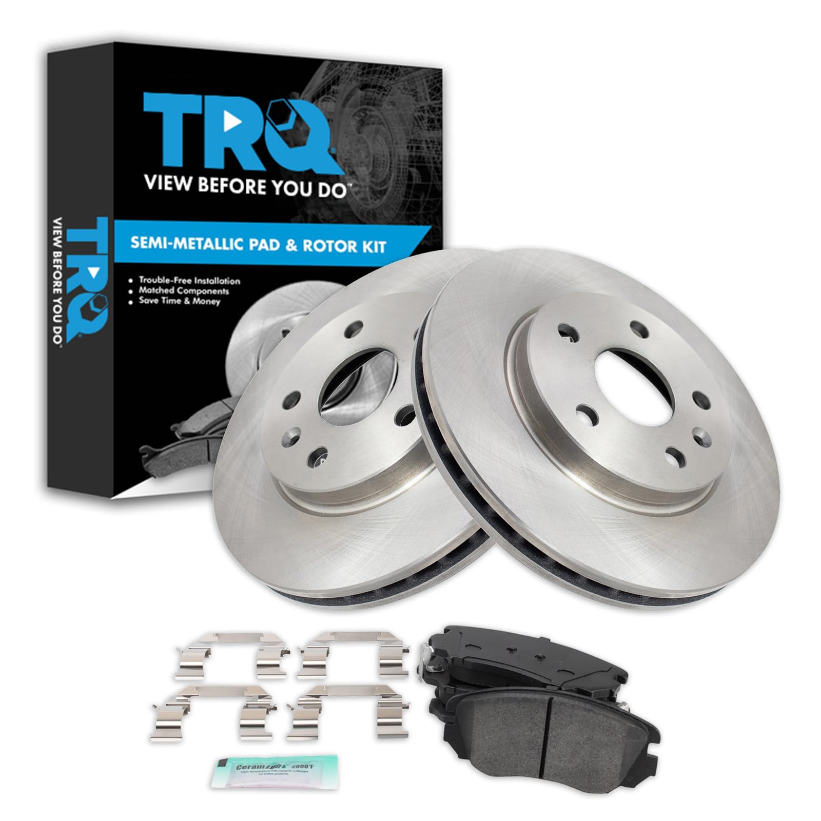 Foto 2 pulgar | Kit De Pastillas De Freno Y Rotor Trq Delantero Semimetálico Para Buick - Venta Internacional.