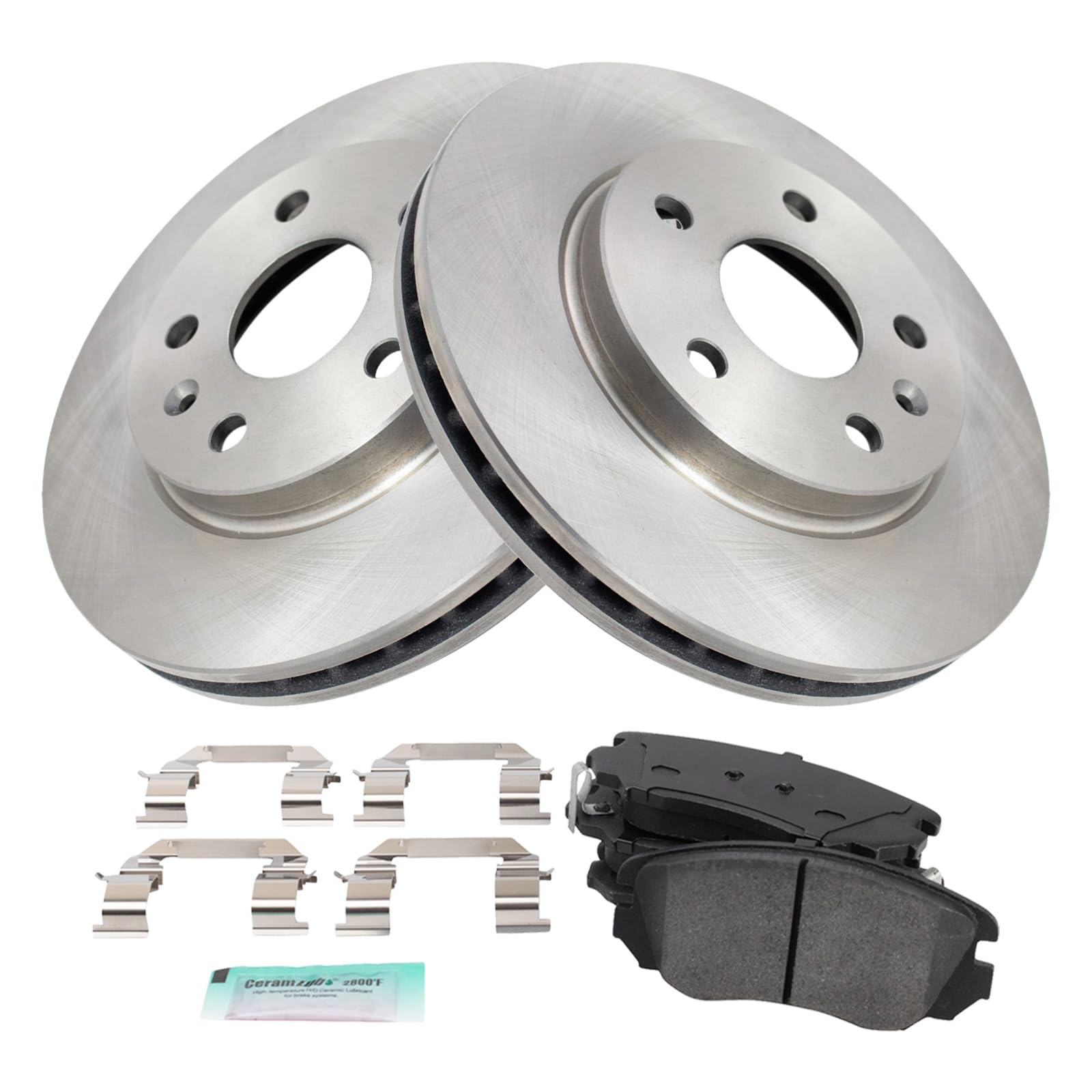 Foto 3 pulgar | Kit De Pastillas De Freno Y Rotor Trq Delantero Semimetálico Para Buick - Venta Internacional.
